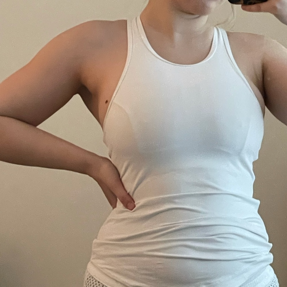 Lululemon Final Lap White Tank